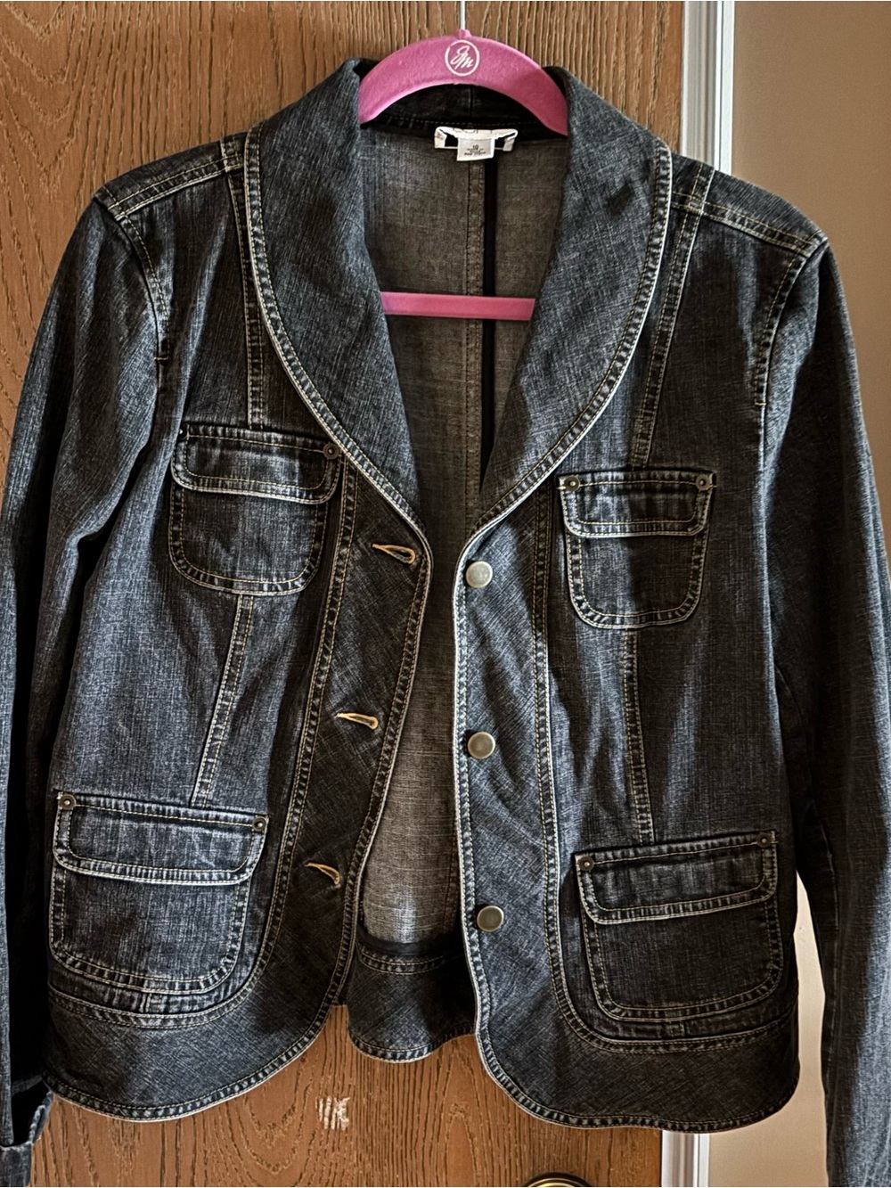 LOFT Dark Wash Denim Jean Jacket